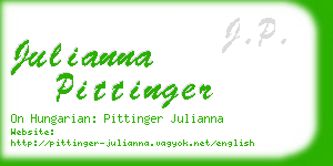 julianna pittinger business card